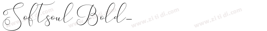 Softsoul Bold字体转换